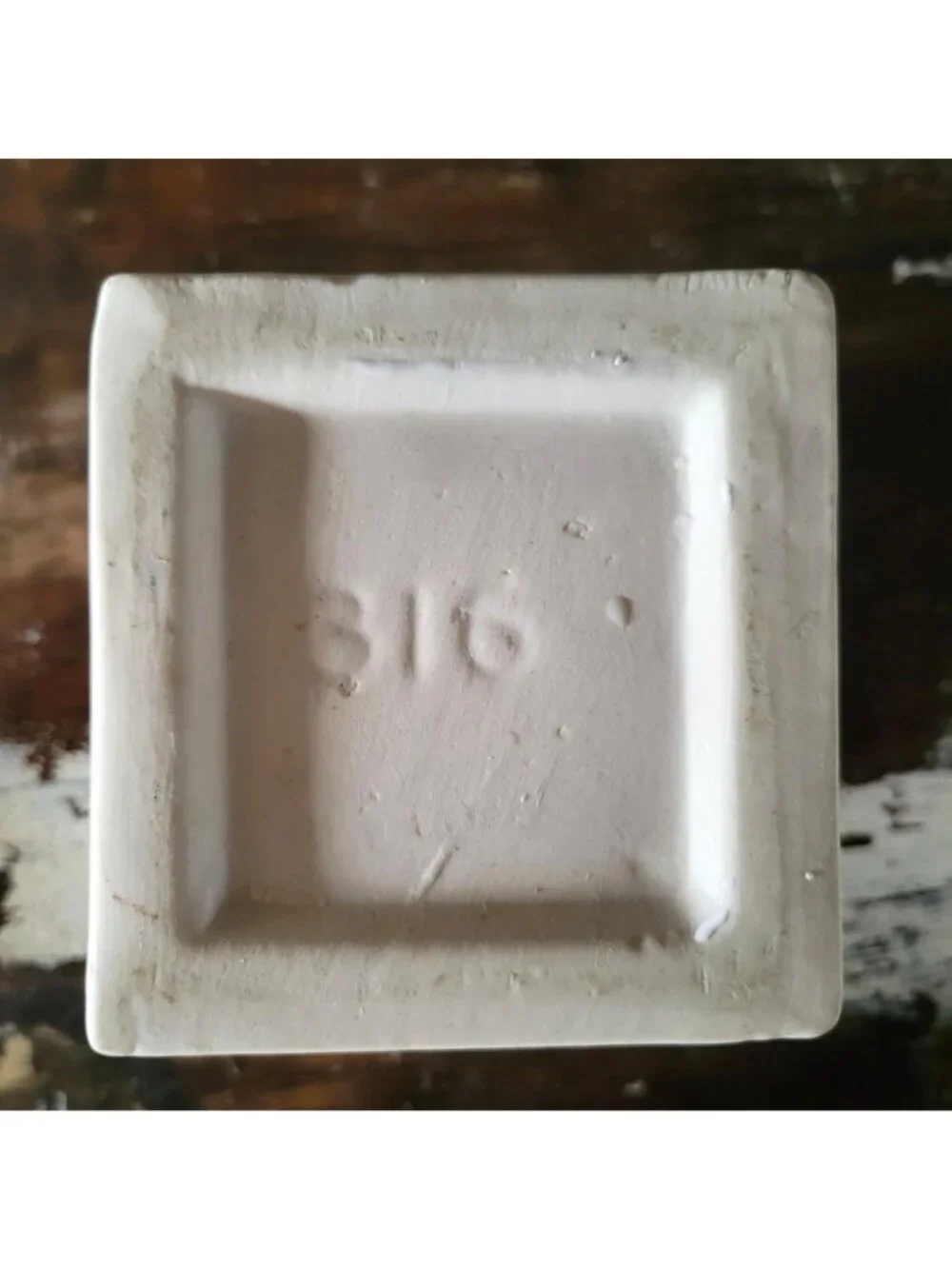 Vintage White Ceramic Pedestal Vase With Classic Urn Shape #316